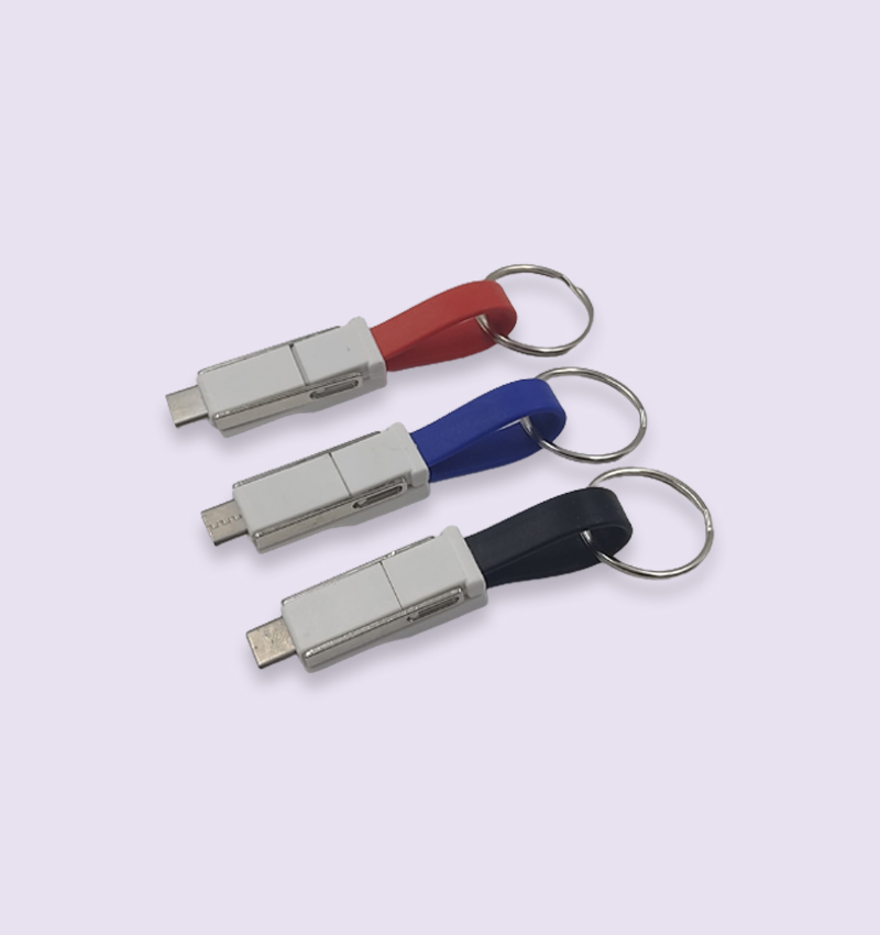 3 in 1 Magnetic Charging Cable with Keychain