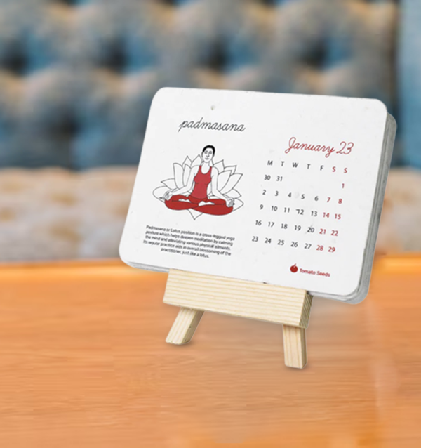 A5 Yoga Plantable Calendar 2023
