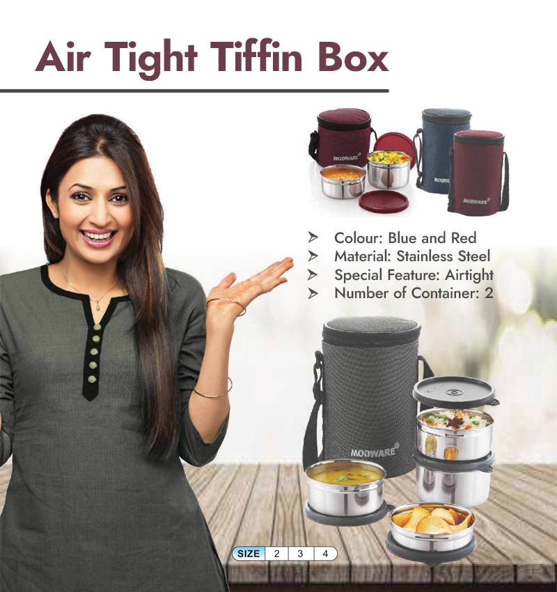 Air Tight Tiffin Box for Your Office Infographic Image