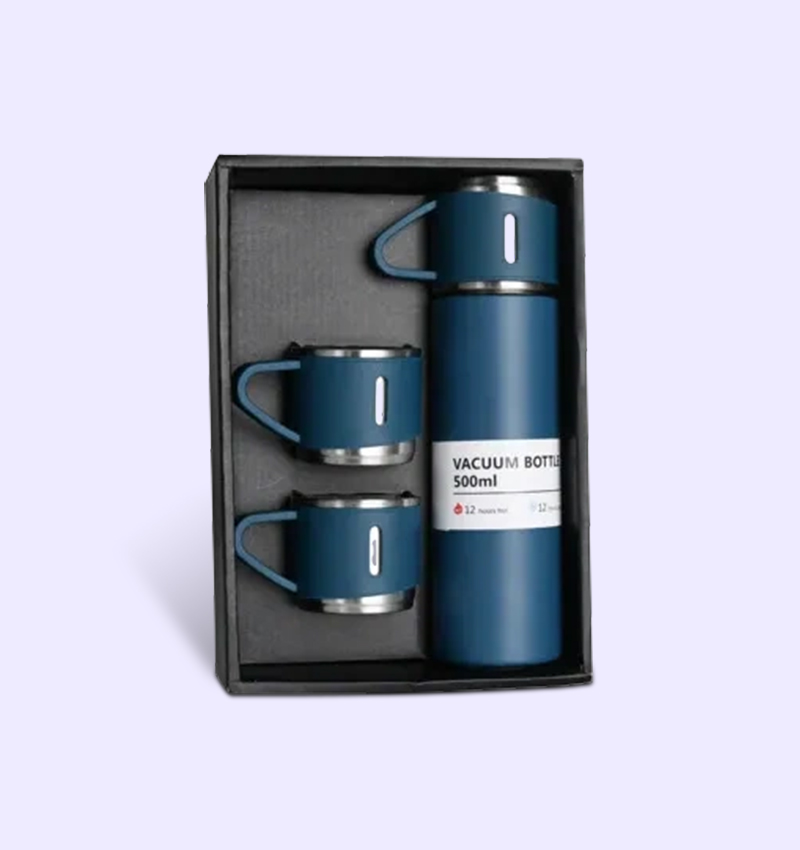 Blue-Vacuum-Flask-Set-with-3-Cups