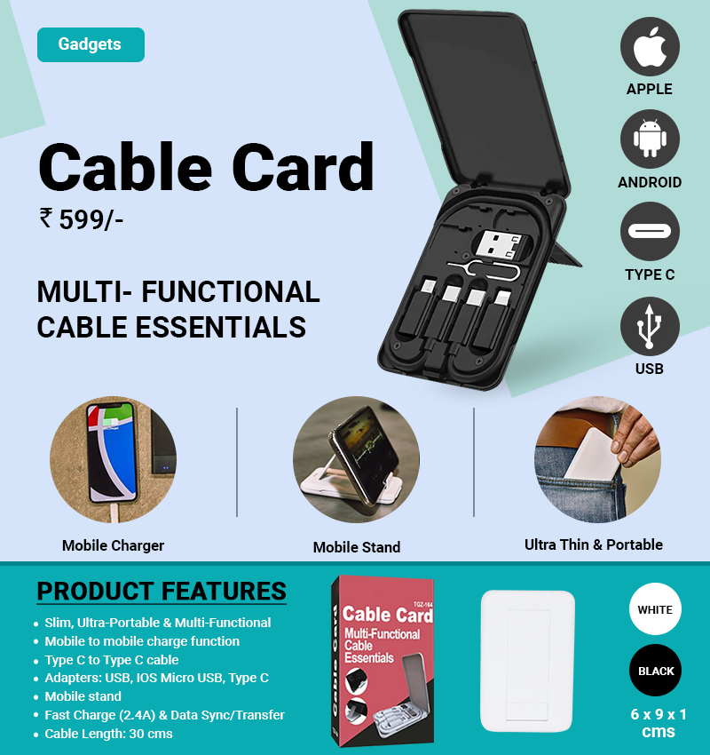 FUZO Multi-Functional Cable Card