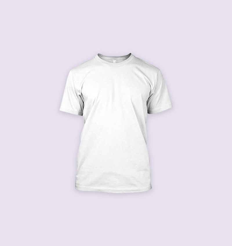 Casablanca Round Neck Plain T-Shirt (White) Joytree Global