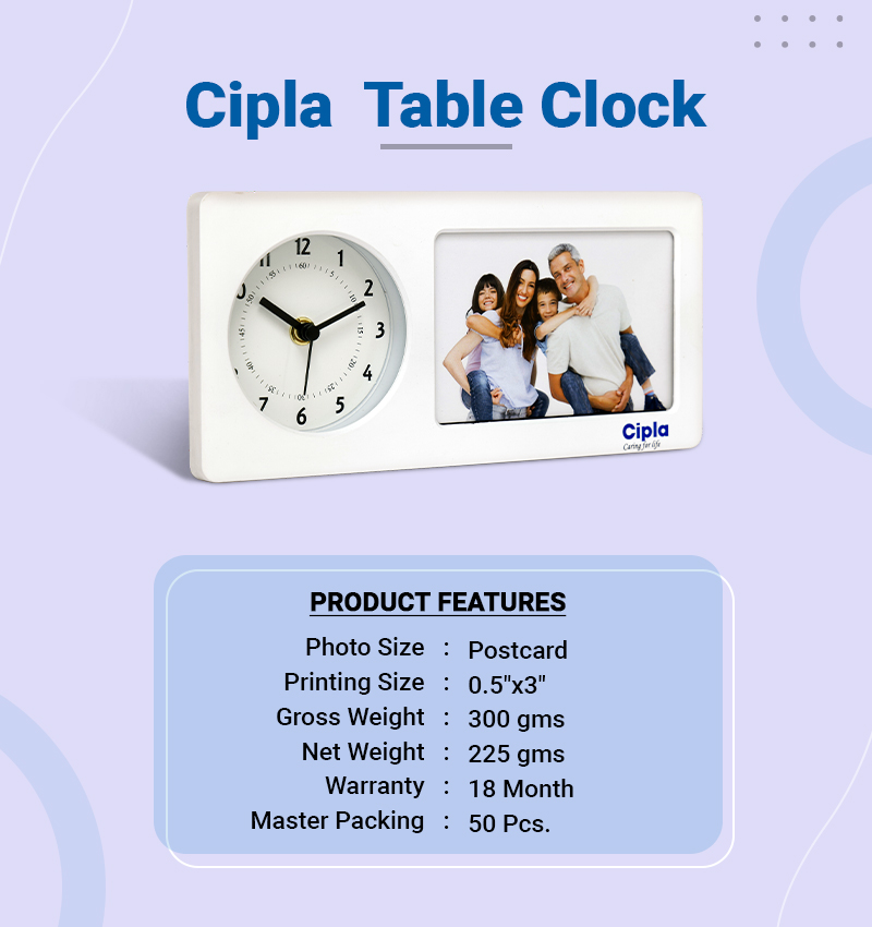 Cipla Table Clock