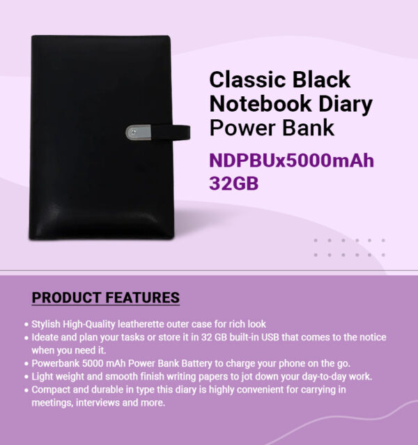 Classic-Black-Notebook-Diary-with-Power-Bank---Ek-Matra-01