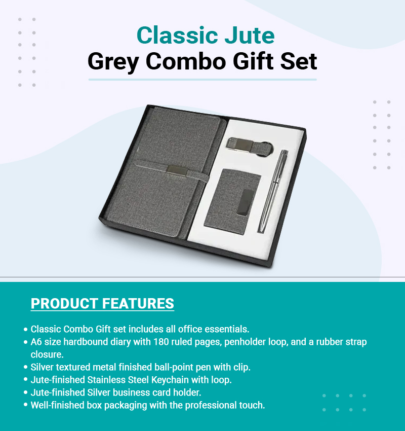 Classic Jute Grey Combo Gift Set