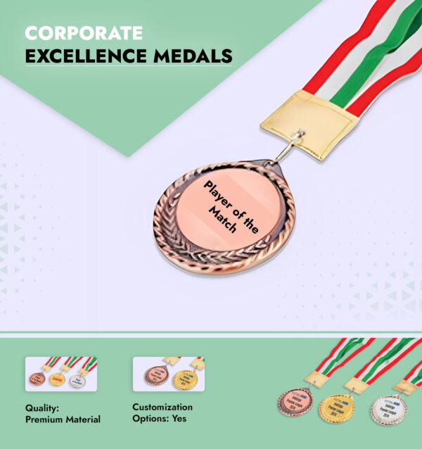 Corporate Excellence Medals Infographics
