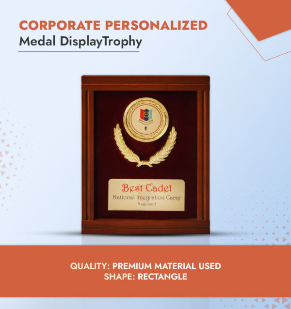Corporate Personalized Medal Display Trophy Infographic