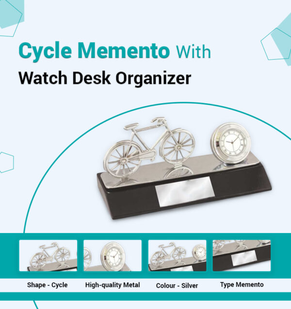 Cycle Memento With Watch Desk Organizer infographic
