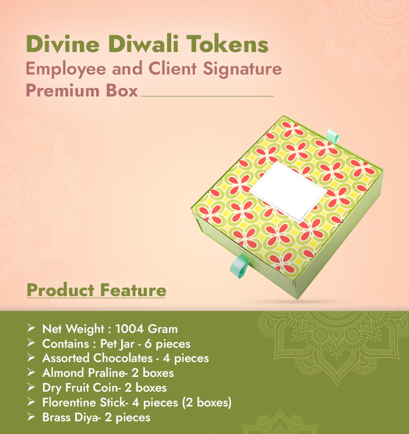 Divine Diwali Tokens: Diwali Premium Gift Box