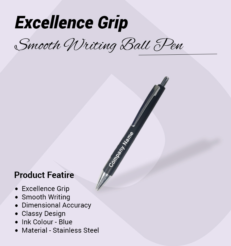 Excellence Grip Smooth Writing Ball Pen infographic