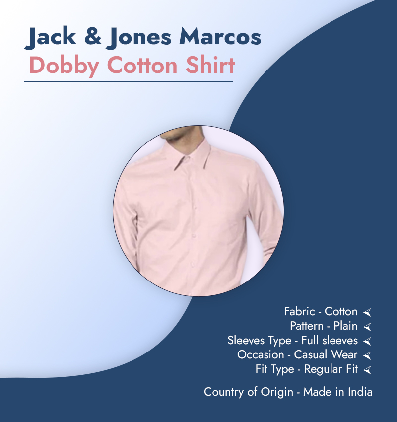 Jack & Jones Marcos Dobby Cotton Shirt infographic