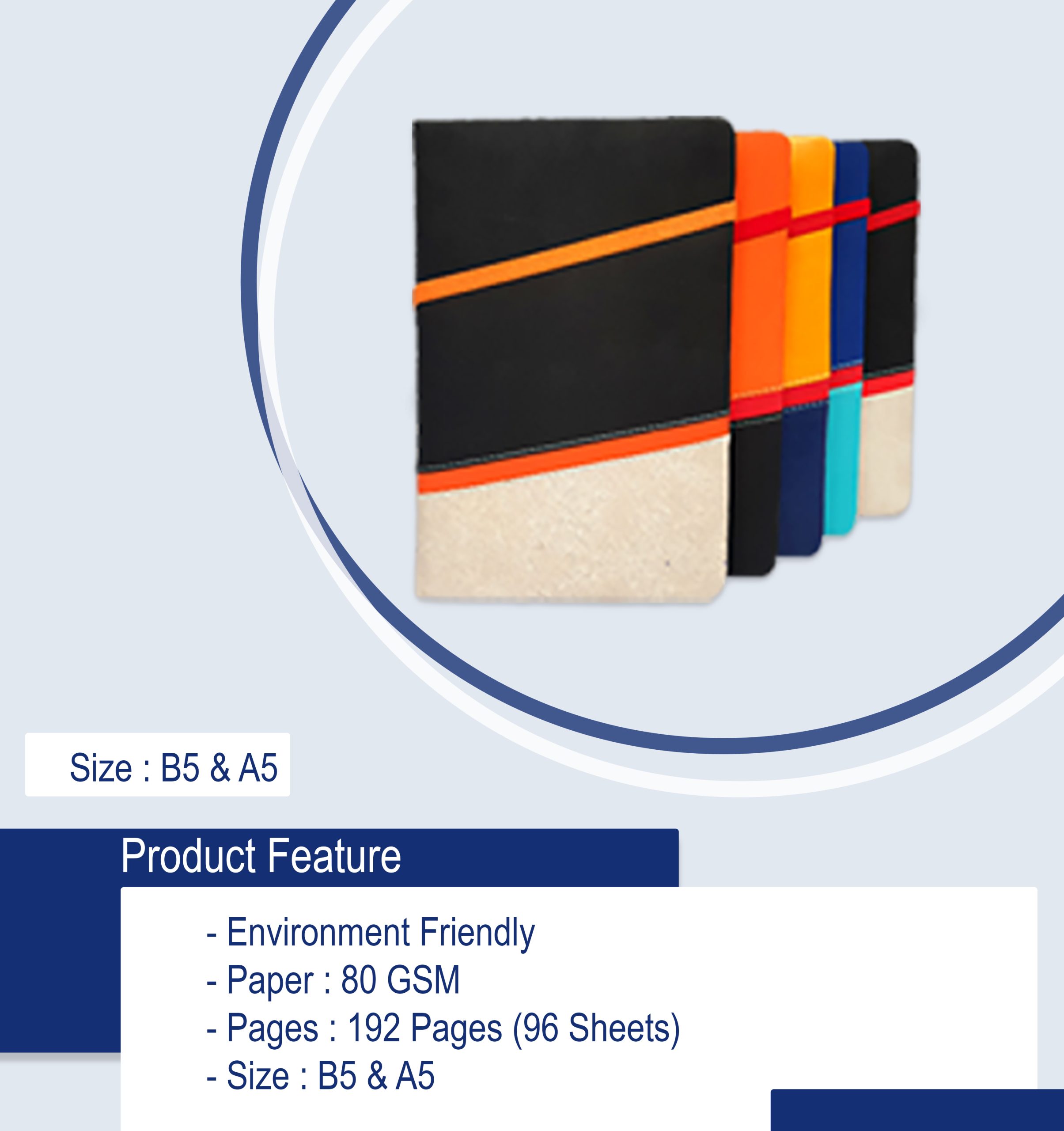 MODA Leatherette Hard Cover Notebook X2021 (B5/A5)