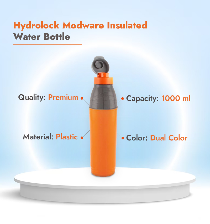 Hydrolock Modware Insulated Water Bottle Infographics
