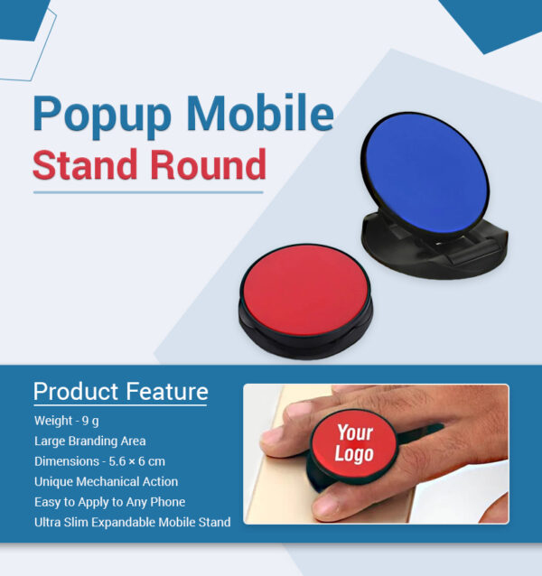 Popup Mobile Stand Round Infographic