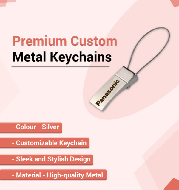 Premium Custom Metal Keychains infographic