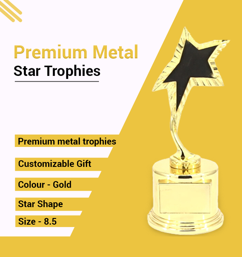 Custom Crystal Star Trophy infographic