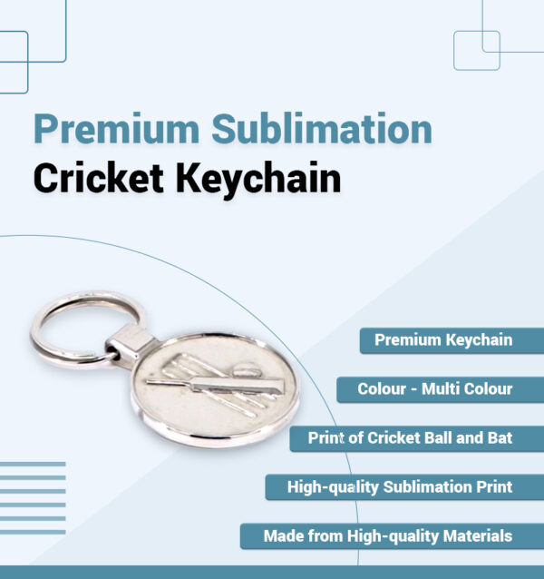 Premium Sublimation Cricket Keychain infographic