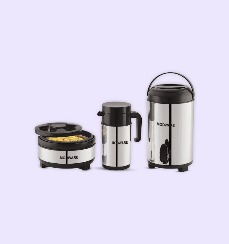 Stainless Steel Modware Kanter Casserole, Water Jug and Kettle Combo Set