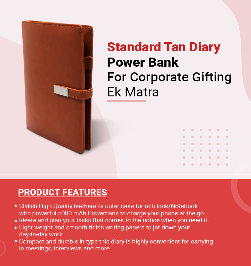 Diary Power bank For Corporate Gifting