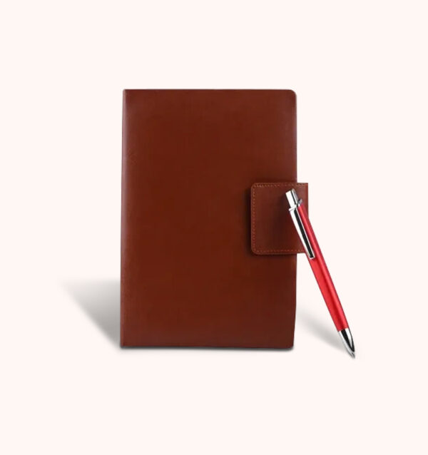 Tan-Corporate-Diary-and-Pen-Gift-set-EK2909---Ek-Mantra-01