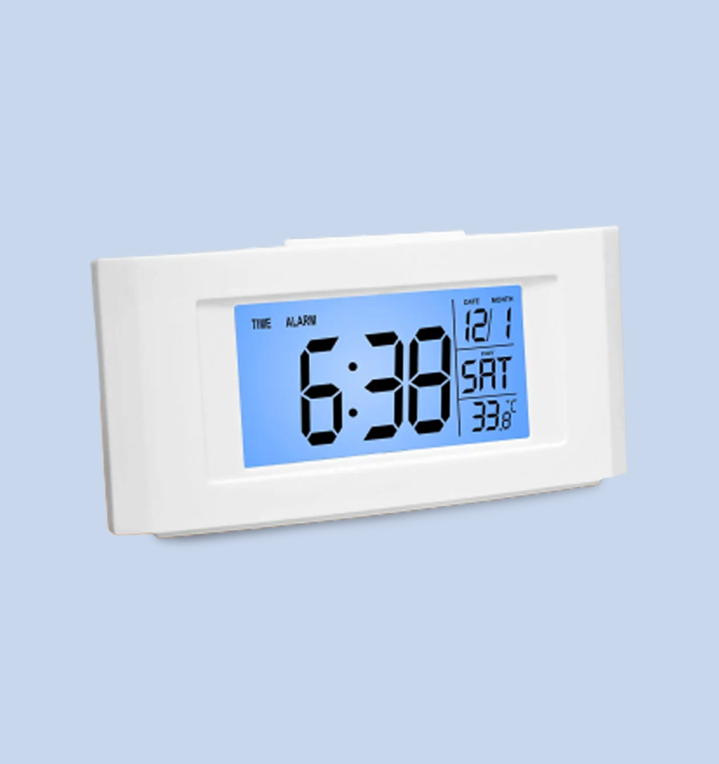 Vista Backlight Clock With Temperature