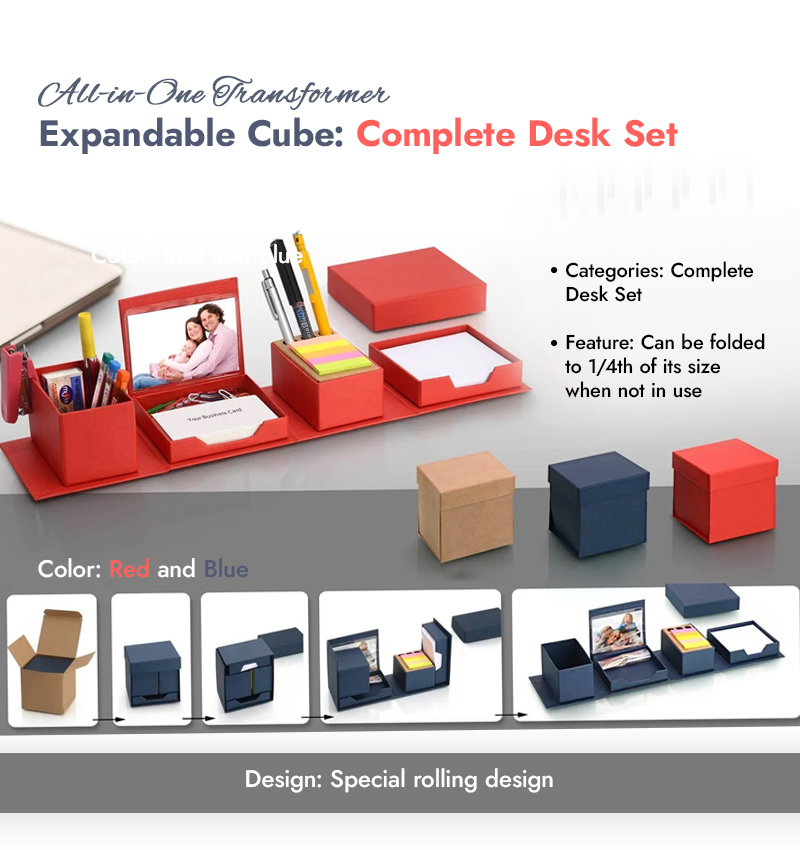 A Complete Desk Set Inforgraphics